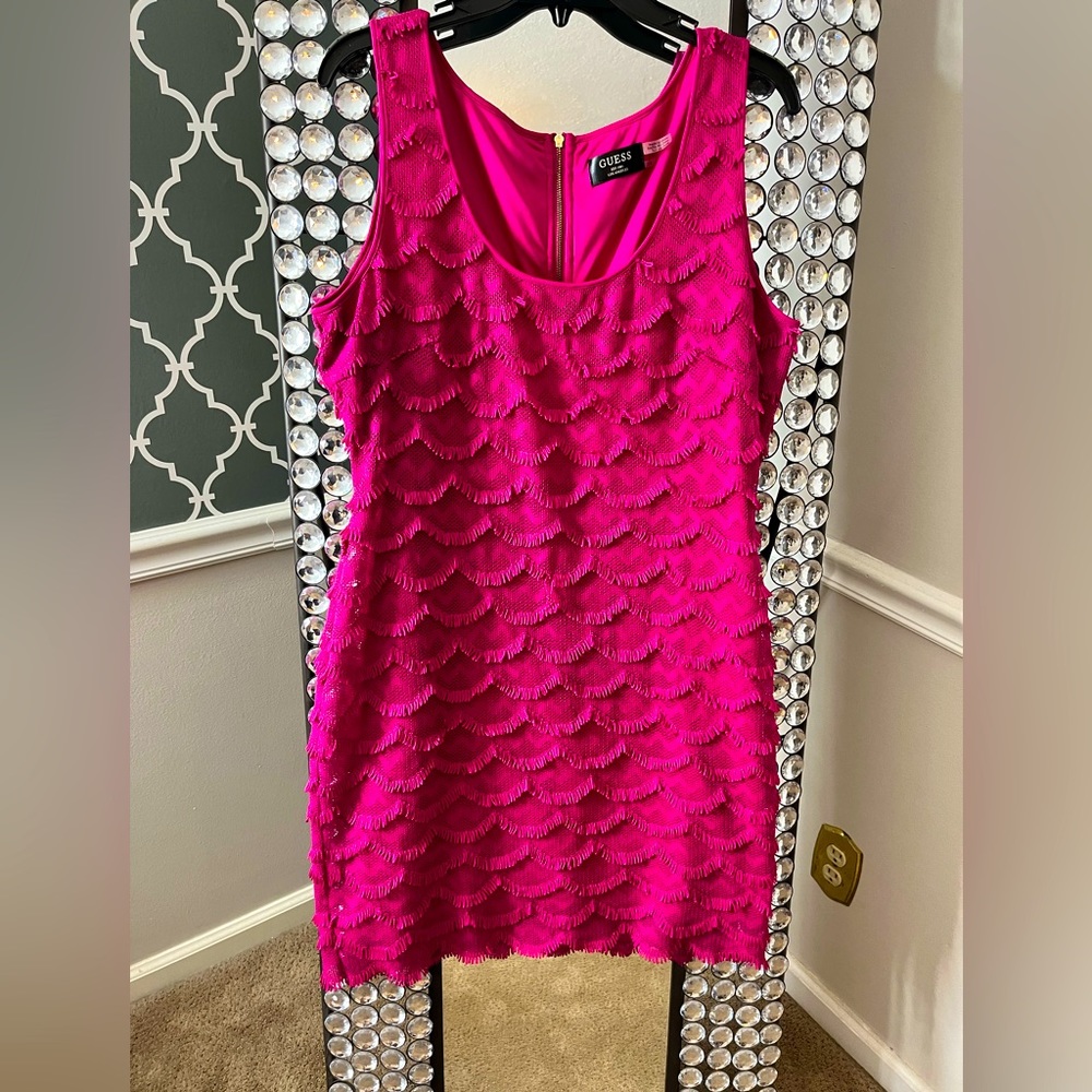 Scalloped Fringe Dress